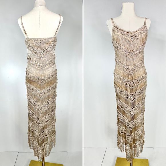 Papillon Blanc Dresses Vintage Kroshetta By Papillon Maxi Crochet